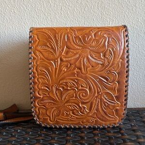 Patricia Nash Granada Burnished Tan Tooled Leather